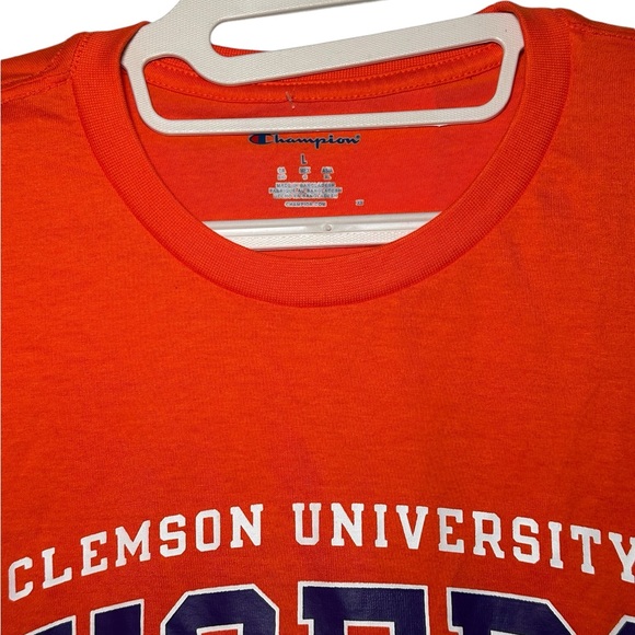 Men’s Champion Clemson‎ University Tigers Orange Logo Short Sleeve TShirt NWT L - Picture 3 of 7